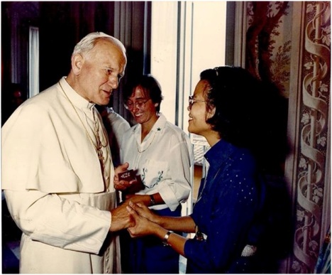 Holding Hands with St. John Paul II